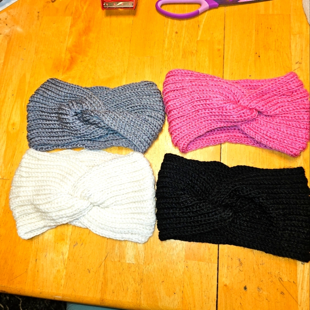4 Knit Headbands